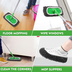 Reusable Wet Pads Refill Compatible with Swiffer Sweeper Mop - Dry Sweeping Cloths & Wet Mopping Cloths for Household Cleaning - Washable Microfiber Mop Pads, 4 Pack (Mop is not Included)