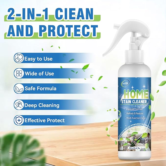 Wall Cleaner Spray, Home Mold Stain Cleaning Spray, All-Purpose Cleaner Spray for Tiles, Walls, Ceiling, Deck, Wood, Brick, Showers, Kitchen, Sink, Grout, Washing Machine Gasket