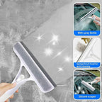 3 in 1 Spray Squeegee, 3 in 1 Window Cleaning Scraper, Window Squeegee with Sprayer for Home, Car, Tiles & Glass (White)