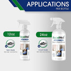 Shoe & Boot Stain & Water Repellent (12oz) Eco-Friendly, Pet-Safe Spray Keeps Fabric, Leather & Suede Clean & Dry