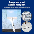 Squeegee for Window Cleaning with Spray,Window Washing Kit with Extension Pole,Double Sided and Long Handle Window Cleaner Tool for Car and Home with - 14 Inches - 3pcs Rags