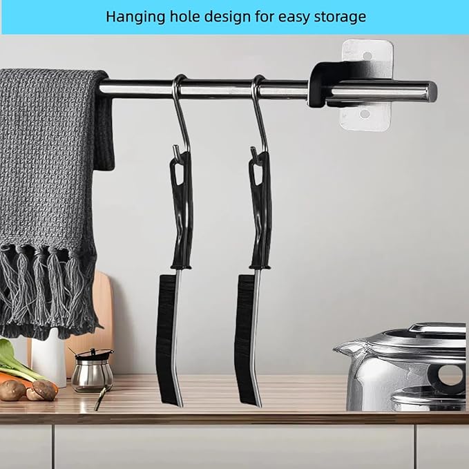 Crevice Cleaning Brush, Multifunctional Cleaning Brush Tool, Bathroom Gap Brush,Grout Brush, Cleaning Tools for Toilet, Bathrooms, Kitchens, Bathtub, Faucets, Sink, Windows，12pcs