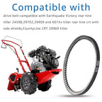 22773 Drive Belt Compatible with Earthquake Victory Tillers 24598, 29409 and 29702, 6015V CRT 26" Belt 4XLA, and CountyLine CRT 20969 and 31315 Rear Tine Tillers