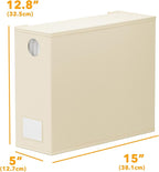 SpaceAid 9 Pack Bed Sheet Organizers and Storage, Foldable Sheet Organizer with Window for Linen Closet, Set Folder Keeper for Queen & King Size Bedding Storage (Beige)