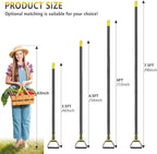 BsBsBest Scuffle Hoe Garden Tool, Stirrup Loop Hoe with 42 Inch Adjustable Long Hand, Great for Weeds in Backyard,Vegetable Garden