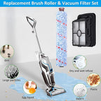for Bissell CrossWave Vacuum Cleaner Replacement Parts 2 Pack 1868 Bissell CrossWave Multi-Surface Brush Rolls Tangle-Free+ 2 Pack 1866 Replacement Vacuum Filters Part 1608683 1608684 1613568