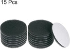 HARFINGTON 15pcs Drill Power Brush 5 inch Tile Scrubber Scouring Pads 1500 Grit for Bathroom Kitchen Household Cleaning
