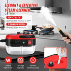 Steam Cleaner, 2500W Portable High Temp Bathroom Power Steamer Cleaning Machine, High Pressure Steamer for Cleaning, Handheld Steam Cleaner for Home For Home Use Kitchen Grease Car Detailing
