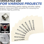 SCOTTCHEN 9Pcs Wool Cloths for Buffing,Polishing and Lapping, 6" x 4" x 1.55mm,Ideal for Lapidary, Jewelry,Glass,and Metalworking ect.