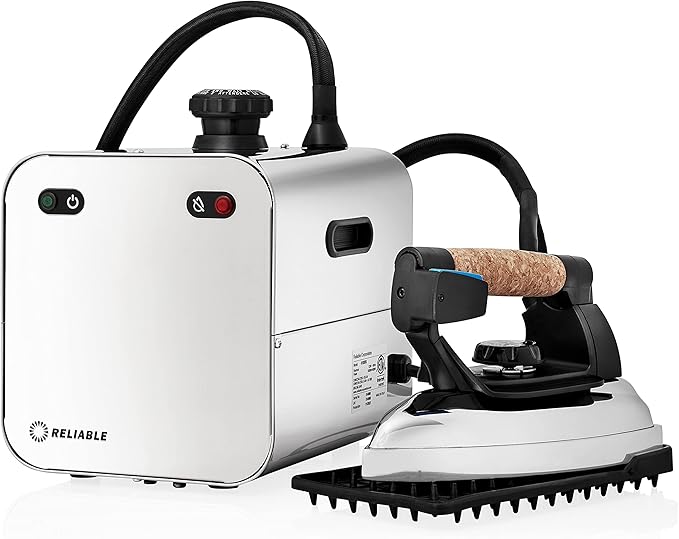 Reliable 4100IS Professional Steam Iron Station with Eco Mode, 120V, 4 Safety System, 2.2L Boiler Stainless Steel Boiler, 2.2M Steam Hose Made with Aluminum Soleplate Iron, Made in Italy