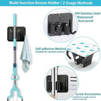 Stainless Steel Deck Scrub Brush with Long Handle, 62" Floor Scrubber Brush Heavy Duty Wire Brushes for Cleaning Pool Concrete Patio Garage Outdoor Moss Remover 11.8" Wide