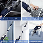 whall Cordless Vacuum Cleaner, Upgraded Strong Suction Brushless Motor Cordless Stick Vacuum Cleaner,Lightweight Handheld Vacuum for Home Pet Hair Carpet Hard Floor,up to 55mins Runtime,Blue
