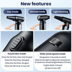 Electric Compressed Air Duster - 32,0000 RPM Rechargeable Cordless Air Blower for PC, Computer Keyboard Cleaning Kit - Mini Battery Powered Air Duster for Electronics, Car, Home - Replaces Air Cans