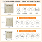 6-Piece Bag, Durable Cotton Mesh Laundry Bag, Sturdy Zipper, Breathable Mesh, Exquisite Laundry Bag for Underwear, Clothes, Pants, Shoes and Socks
