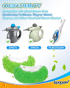 Steam Cleaner Accessories Microfiber Cloth for Handheld Steam Shot Reusable Washable Steam Mop Pads Compatible with Bissell Steam Shot, Wagner, McCulloch and Most of Handheld Steam Cleaners, 4+4 Pack