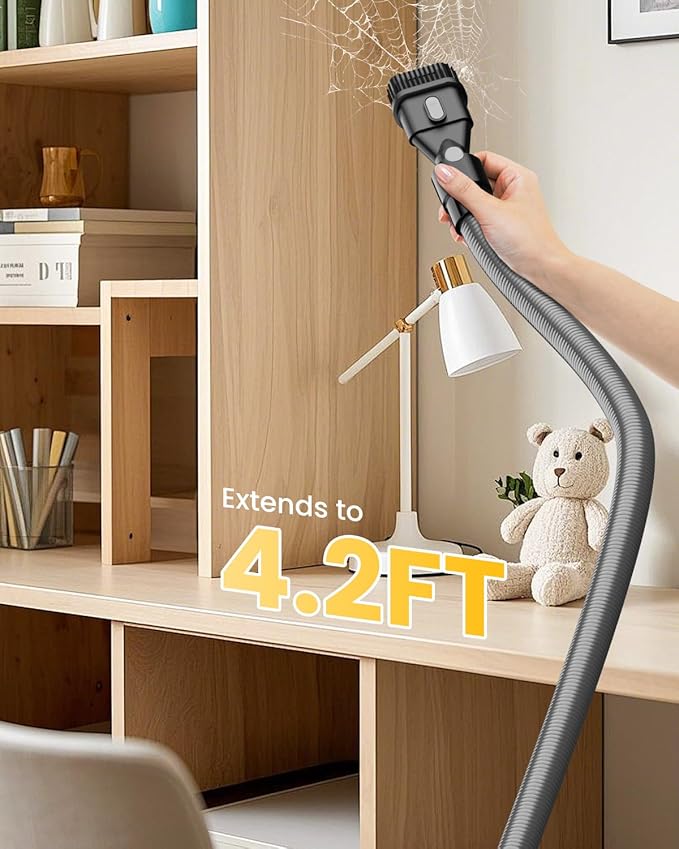 Cordless Vacuum Cleaner for DeWalt 20V Battery, 7-in-1 Lightweight Stick Vacuum with HEPA Filter, 35KPA Suction, 350W Brushless Motor, 3 Modes for Carpet, Floor, Car (Battery Not Included)