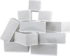 Fordonral 12 Pack Drawer Organizer Clothes, Foldable Fabric Dresser Organizer Closet Organizers and Storage Box for Underwear,Folded Clothes,Baby Clothing,Socks,Bra,Towels,Ties(12 Pack,White)