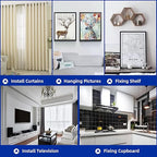 260 PCS Self Drilling Drywall Anchors, 3 Sizes Nylon Plastic Wall Anchors with Screws for Drywall, No Pre Drill Hole Preparation Required, 10x35mm, 13x42mm, 15x32mm