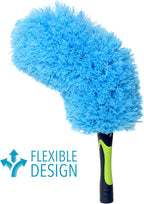 EVERSPROUT Flexible Microfiber Feather Duster | 17-inch Brush Head with Hand-Grip | Lightweight, Attracts Dust | Twists onto Standard Acme Threaded Pole | (Duster Attachment Only, No Pole)