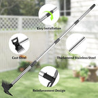 Weed Puller Tool with Long Handle – Garden Weeder Tool & 2-in-1 Garden Hoe for Easy Weeding in Yard, Lawn, Patio, Backyard and Farm