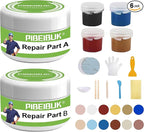 Surface Repair Kit for Tubs, Tiles, Countertops - Fixes Chips, Cracks, Scratches, Holes (Fiberglass, Porcelain, Stone, Acrylic)