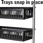 Household Essentials Black 6-Tier Basket Over-The-Door Organizer (2157-1)