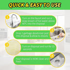 50 Count Garbage Disposal Cleaner and Deodorizer – Sink Odor Eliminator, New Powerful XL Sink Drain Freshener Pods | Dissolves Grease, Eliminates Odors, Lemon Zest Scent