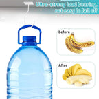 Self-Adhesive Banana Hooks, Foldable Magnetic Hanger Under Cabinet, Sturdy Metal Banana Holder for Kitchen, Space-Saving Design to Keep Bananas Fresh 3 Pieces White