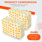 Leumoi 300 Pcs 4 Inch Mini Paint Roller Cover 1/2" Nap Small Microfiber Roller Covers Home Repair Tools House Household Supplies Kit(Yellow, White)