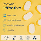 FOMIN Multi Surface Cleaner Refill Tablets (6 Pack) - Lemon Zest - All Purpose Cleaner Refill Tablets, All-In-One Tablet Cleaner For Household & Kitchen Cleaning - Makes 102 fl oz (6 x 17 Fl oz)
