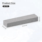 60 PCS Scouring Stick, Pumice Stone for Toilet Bowl Cleaning, Scouring Stick Remove Toilet Bowl Hard Water Rings, Calcium Buildup and Rust Suitable for Cleaning Household Bath Kitchen Pool Stove Grill