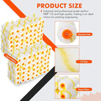 Leumoi 300 Pcs 4 Inch Mini Paint Roller Cover 1/2" Nap Small Microfiber Roller Covers Home Repair Tools House Household Supplies Kit(Yellow, White)