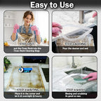 Mity Rain 5 Packs Oven Rack Cleaning Bag Kit, Reusable No-Scrub Oven Rack Cleaning Bags, Includes three gloves and one brush (three 23.62*35.43 inch and two 31.50*39.37inch) leak-resistant PE bags