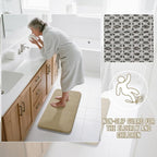 Yimobra Memory Foam Bath Mat, Super Soft Absorbent Bathroom Rug Non Slip 31.5x20 Inch, Quick Dry, Machine Washable Floor Carpet for Tub Shower, Home Decor Accessories, Pale Khaki