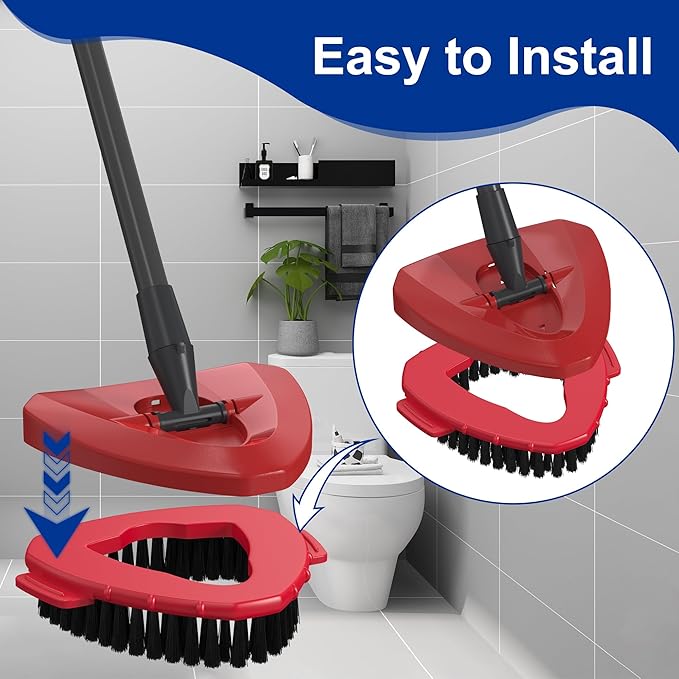 Scrub Brush Head for O Cedar Mop 1 Tank System, Scrubber Mop Head for Ocedar Spin Mop and Bucket, Hard Bristle Cleaning Brush for All Hard Surfaces Floors