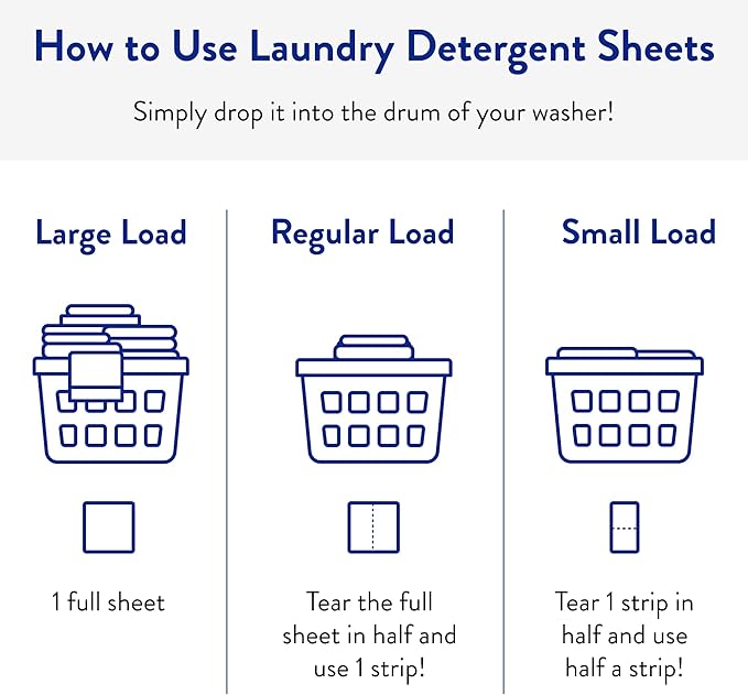Clean People Ultra Concentrated Laundry Detergent Sheets 32 count & Fabric Softener Dryer Sheets 120 count