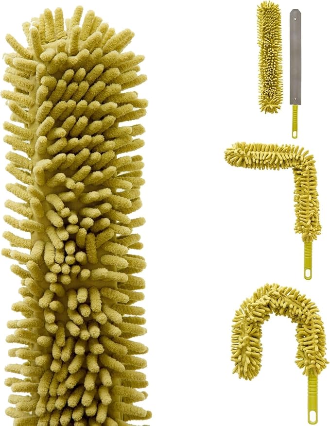 DOCA Telescoping Pole Attachment - Extension Pole for Cleaning, Feather Duster, Window Washing Kit, Paint Roller, Window Squeegee - High Reach Extendable Kit for Indoor & Outdoor - Duster Kit