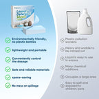 Laundry Detergent Sheets 150 Counts Travel Laundry Sheet ECO-friendly, 300 Small Loads Plastic-Free Clothes Washing Soap-Fresh Linen