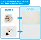 4-Pack 12x12 Inch Drywall Repair Patch Kit, Self-Adhesive Mesh with Aluminum Panels, Heavy-Duty Wall and Ceiling Hole Patch for Large Repairs