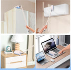 [30-Count Duster Refills + 3ft Extendable Handle] Compatible with Swiffer Dusters, Heavy Duty Dusting Cleaning Kit for Ceiling Fans, Blinds, Shelves - Lightweight, 360° Microfiber Head, Easy Assembly