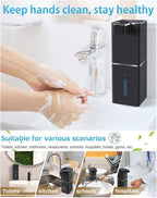 Automatic Liquid Soap Dispenser Touchless Soap Dispenser 380ml/12.8oz Rechargeable, Wall Mounted,4 Levels Adjustable Auto Soap Pump for Bathroom Kitchen Dish Soap
