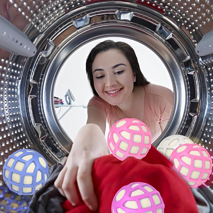 Dryer Balls – Patented Silicone Guard, Natural Wool Core, Super Anti-Tangle & Saves Drying Time, Reduces Static & Noise, Natural Fabric Softener, XL 3" Pack of 3