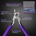 RUITOOL Model Nippers, Model Tools for Beginners to Repair and Fix Plastic Models, Ultra-thin Single-edged Non-slip Grip, 4.7 Inch Sharp Cutters for Model Building
