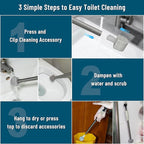 Pumice Stone for Toilet Cleaning,16.14In Extra Long Handle Toilet Pumice Stone Toilet Bowl Cleaner Brush Toilet Scrubber for Toilets Bathtubs Grills Sinks