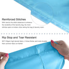 Polecasa Small Heavy Duty Laundry Bag with 130gsm Tear Resistant Fabric and Handles, Easy to Carry Durable Dirty Clothes Drawstring Bag, Perfect for College Dorm, Travel, 2 Pack 21”x24”, Gulf Blue