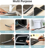 CrafTreat Cleaning Combo – 2 Pack Crevice Cleaning Brushes and 6 Pack Non Scratch Wire Dishcloths for Kitchen, Bathroom, Grout, Sinks, Pots and Pans – Reusable and Durable