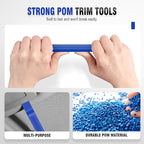 LadyRosian 37Pcs Trim Removal Tool Set, Car Upholstery Repair Kit, Auto Clip Pliers Fastener Remover Tool, Door Panel Tool, Car Panel Tool Radio Stereo Removal Tool Kit with Storage Bag (Blue)
