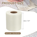 PATIKIL Drywall Repair Mesh Tape, 8 inch x 328 ft Fiberglass Repair Patch Self-Adhesive Dry Wall Joint Tape 9 Mesh Wall Hole Crack and Seam Patch, White