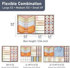DIMJ Drawer Organizer Clothes 24Pack - Foldable Baby Organizers and Storage & Dresser Organizer for Bedroom, Closet - Nursery Organization Dresser Dividers for underwear, Sock,Bra, Belt, Tie, Pink