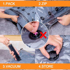 GONGSHI Vacuum Storage Bags, Space Saver Seal Bags For Clothing, Blankets, Comforters, Pillows, Clothes Storage,Travel Luggage.5 J 5 L